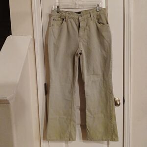 ASOS DESIGN unisex green wide-leg denim pants 30/32 Made in Turkey